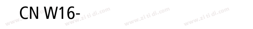 梦幻汉桑CN W16字体转换